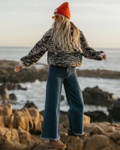 Billabong Free Fall Indigo Wide-Leg Jeans DARK HAZE (kyk0) -billabong shop abjdp00113 billabongl kyk0 frt1 5