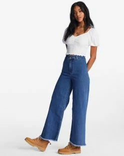 Billabong Free Fall Indigo Wide-Leg Jeans DARK HAZE (kyk0) -billabong shop abjdp00113 billabongw kyk0 sd1 1