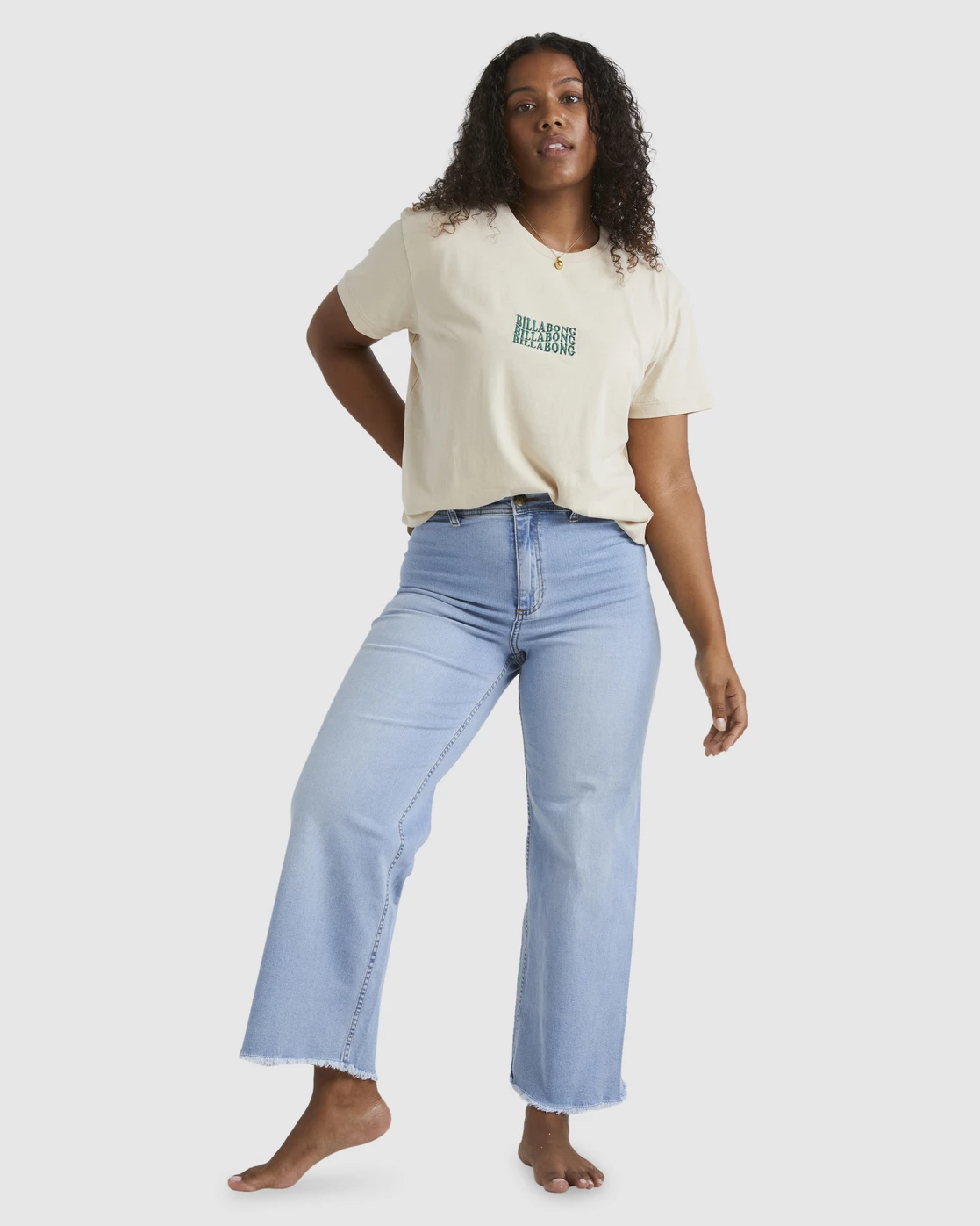 Billabong Free Fall Indigo Wide-Leg Jeans WASHED DENIM (wad) 1 Billabong Free Fall Indigo Wide-Leg Jeans WASHED DENIM (wad)