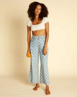 Billabong Wrangler Perfect Pair High-Waisted Pants RODEO BLUE (bgb0) 10 Billabong Wrangler Perfect Pair High-Waisted Pants RODEO BLUE (bgb0) -billabong shop abjdp00131 billabongw bgb0 dtl2