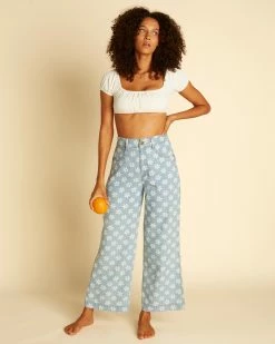 Billabong Wrangler Perfect Pair High-Waisted Pants RODEO BLUE (bgb0)