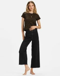 Billabong Free Fall Wide-Leg Pants BLACK