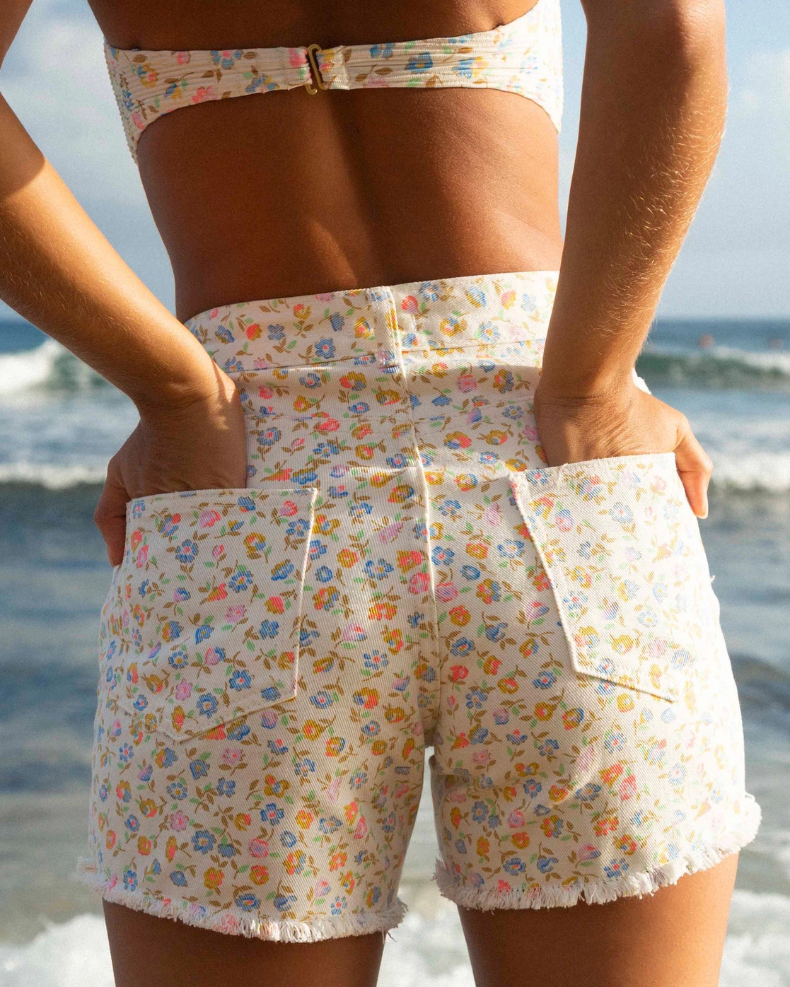 Billabong How Bout That Denim Shorts SORBET (sor) 2 Billabong How Bout That Denim Shorts SORBET (sor) - Image 2