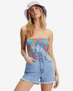 Billabong So Cheeky Denim Shorts SWEET BLUE (bka0) -billabong shop abjds00111 billabongw bka0 frt1 1