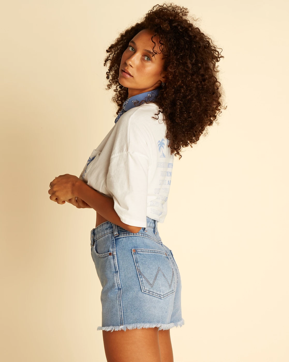 Billabong Wrangler Showdown Denim Short BLUE SURF 1 (bjl0) 2 Billabong Wrangler Showdown Denim Short BLUE SURF 1 (bjl0) - Image 2