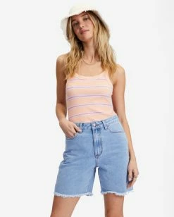 Billabong Long Time Denim Shorts SWEET BLUE (bka0) 10 Billabong Long Time Denim Shorts SWEET BLUE (bka0) -billabong shop abjds00121 billabongw bka0 frt1 1