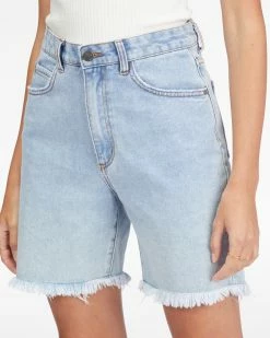 Billabong Long Time Denim Shorts SWEET BLUE 1 (bkaw) -billabong shop abjds00121 billabongw bkaw dtl1