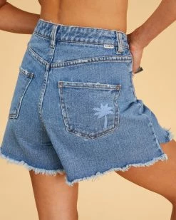 Billabong Salty Blonde So Vibey Denim Shorts SALTY BLUE (syl) 10 Billabong Salty Blonde So Vibey Denim Shorts SALTY BLUE (syl) -billabong shop abjds00133 billabongw syl dtl2