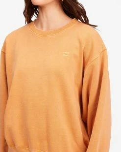 Billabong Ideal Crewneck Sweatshirt TOFFEE (tof) -billabong shop abjft00178 billabongw tof dtl1