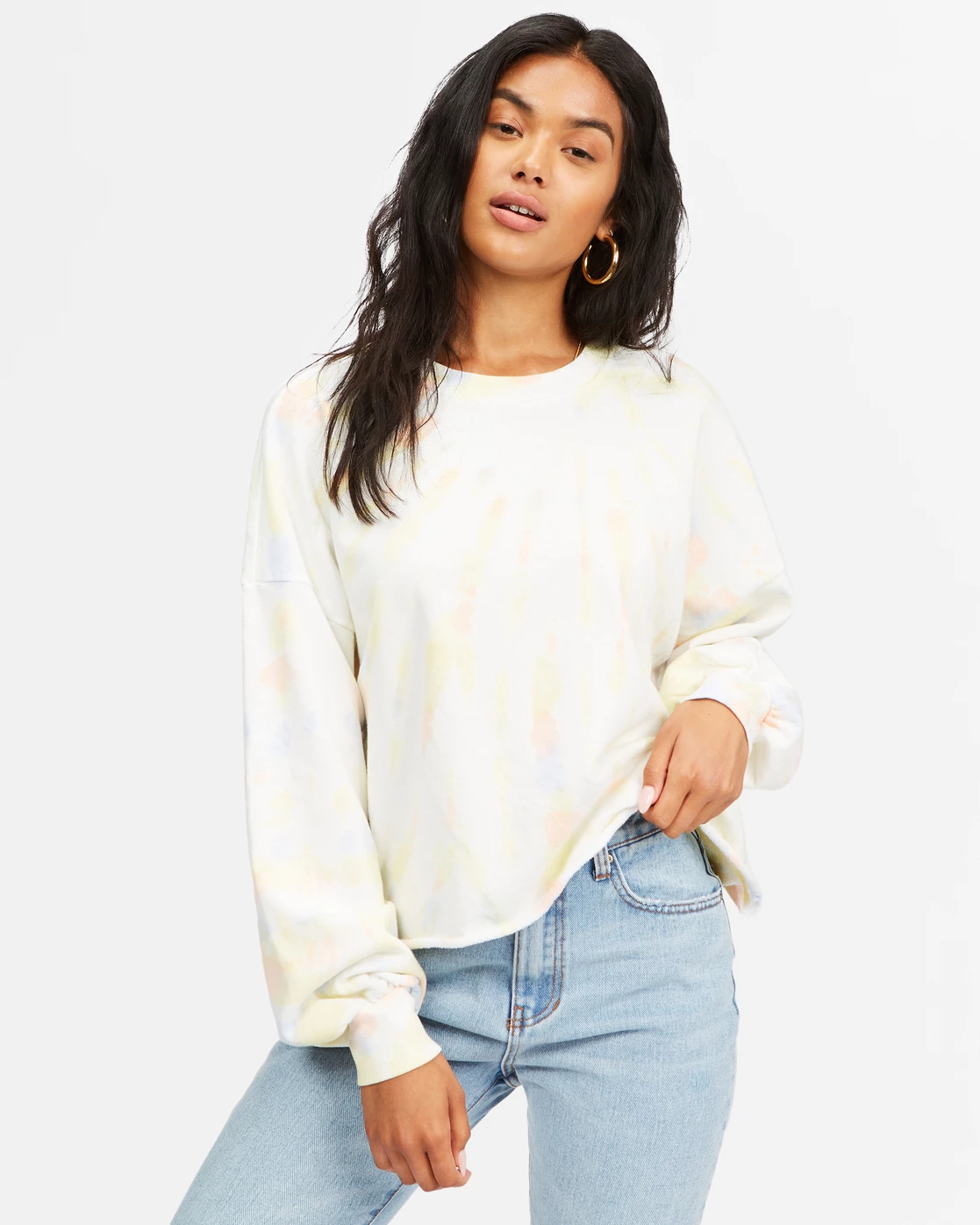 Billabong Dreamy Hues Crewneck Sweatshirt MULTI (mul) 1 Billabong Dreamy Hues Crewneck Sweatshirt MULTI (mul)