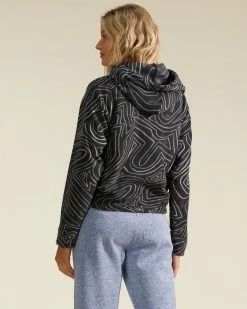 Billabong A/Div Go Outdoors Pullover Fleece Hoodie BLACK -billabong shop abjft00247 billabongw blk bck1 1