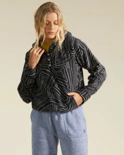 Billabong A/Div Go Outdoors Pullover Fleece Hoodie BLACK