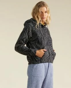 Billabong A/Div Go Outdoors Pullover Fleece Hoodie BLACK -billabong shop abjft00247 billabongw blk sd1 3