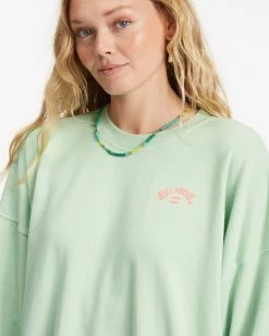 Billabong Ride In Oversized Crewneck Sweatshirt HONEY DEW (gbq0) -billabong shop abjft00281 billabongw gbq0 dtl2 1