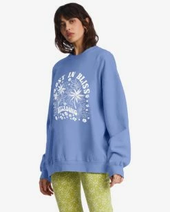 Billabong Ride In Oversized Crewneck Sweatshirt GOOD TIDES (phv0) -billabong shop abjft00281 billabongw phv0 sd1 1