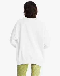 Billabong Ride In Oversized Crewneck Sweatshirt SALT CRYSTAL 3 (wza0) -billabong shop abjft00281 billabongw wza0 bck1 1