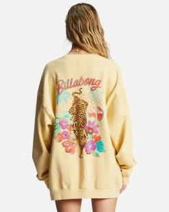Billabong Ride In Oversized Crewneck Sweatshirt SOL RISE (yer0) 9 Billabong Ride In Oversized Crewneck Sweatshirt SOL RISE (yer0) -billabong shop abjft00281 billabongw yer0 bck1