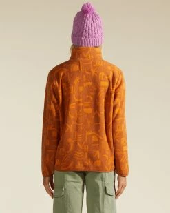 Billabong A/Div Boundary Mock 3 Half-Zip Pullover Sweatshirt ADOBE (ado) -billabong shop abjft00287 billabongw ado bck1 1