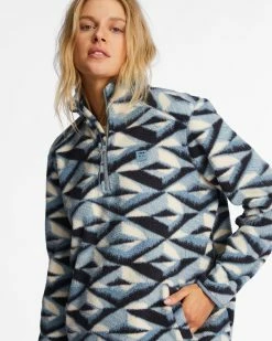 Billabong A/Div Boundary Mock 3 Half-Zip Pullover Sweatshirt BLUE HORIZON (bkf0) 11 Billabong A/Div Boundary Mock 3 Half-Zip Pullover Sweatshirt BLUE HORIZON (bkf0) -billabong shop abjft00287 billabongw bkf0 dtl1 1