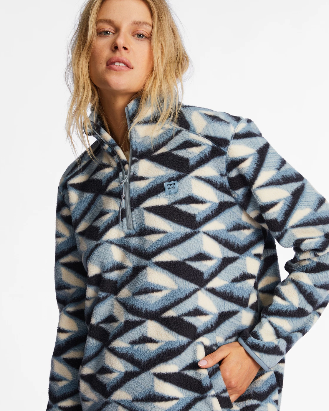 Billabong A/Div Boundary Mock 3 Half-Zip Pullover Sweatshirt BLUE HORIZON (bkf0) 6 Billabong A/Div Boundary Mock 3 Half-Zip Pullover Sweatshirt BLUE HORIZON (bkf0) - Image 6