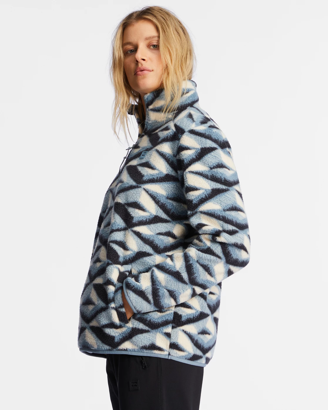 Billabong A/Div Boundary Mock 3 Half-Zip Pullover Sweatshirt BLUE HORIZON (bkf0) 4 Billabong A/Div Boundary Mock 3 Half-Zip Pullover Sweatshirt BLUE HORIZON (bkf0) - Image 4