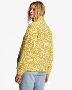 Billabong A/Div Boundary Mock 3 Half-Zip Pullover Sweatshirt FRESH MOSS (gmg0) -billabong shop abjft00287 billabongw gmg0 bck1 1