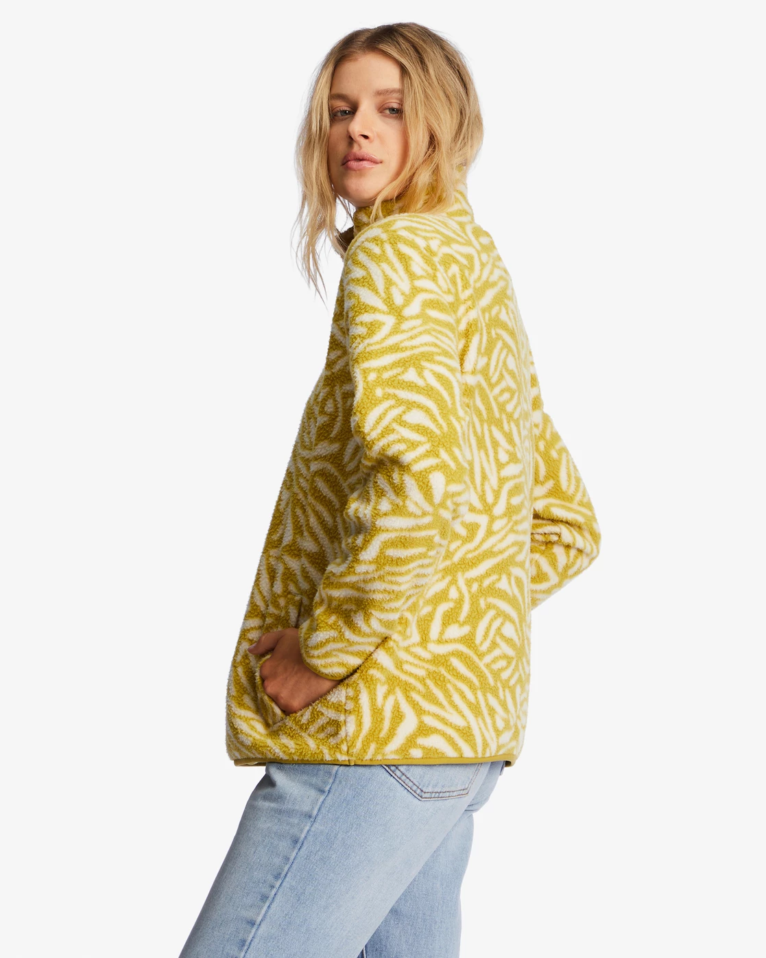 Billabong A/Div Boundary Mock 3 Half-Zip Pullover Sweatshirt FRESH MOSS (gmg0) 3 Billabong A/Div Boundary Mock 3 Half-Zip Pullover Sweatshirt FRESH MOSS (gmg0) - Image 3