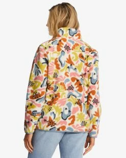 Billabong A/Div Boundary Mock 3 Half-Zip Pullover Sweatshirt MULTI 3 (mul3) -billabong shop abjft00287 billabongw mul3 bck1 1