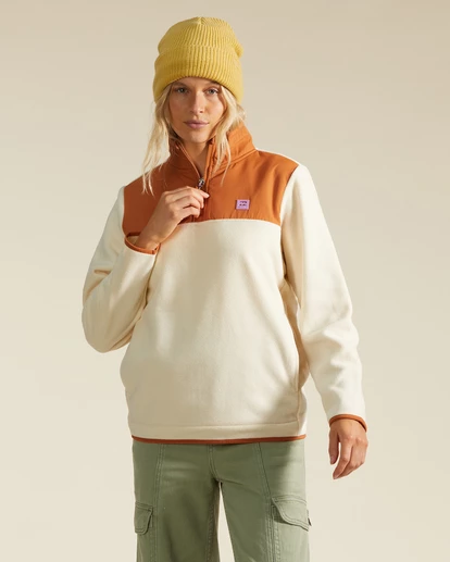 Billabong A/Div Boundary Lite Half-Zip Mock Neck Sweatshirt ADOBE (ado) 6 Billabong A/Div Boundary Lite Half-Zip Mock Neck Sweatshirt ADOBE (ado) - Image 6