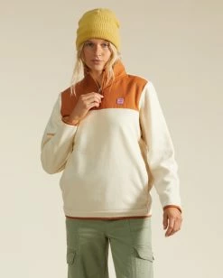 Billabong A/Div Boundary Lite Half-Zip Mock Neck Sweatshirt ADOBE (ado) -billabong shop abjft00289 billabongw ado frt1 3