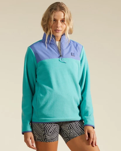Billabong A/Div Boundary Lite Half-Zip Mock Neck Sweatshirt SEAGREEN (sgn) 5 Billabong A/Div Boundary Lite Half-Zip Mock Neck Sweatshirt SEAGREEN (sgn) - Image 5