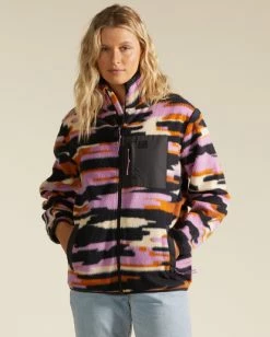 Billabong A/Div Switchback Full Zip 2 Zip-Up Jacket BLACK MULTI (bml) -billabong shop abjft00290 billabongw bml frt1 1