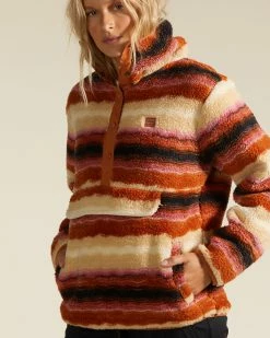 Billabong A/Div Switchback Pullover Mock Neck Sweatshirt BONE (bon) -billabong shop abjft00291 billabongw bon dtl1