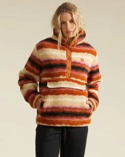 Billabong A/Div Switchback Pullover Mock Neck Sweatshirt BONE (bon) -billabong shop abjft00291 billabongw bon frt1
