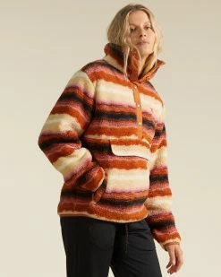 Billabong A/Div Switchback Pullover Mock Neck Sweatshirt BONE (bon) -billabong shop abjft00291 billabongw bon sd1