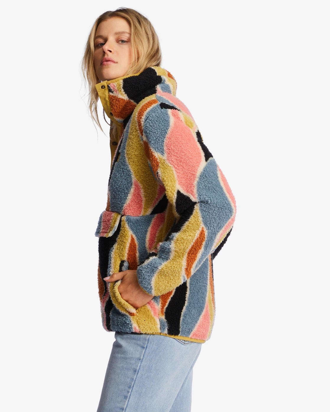 Billabong A/Div Switchback Pullover Mock Neck Sweatshirt MULTI 2 (mul2) 3 Billabong A/Div Switchback Pullover Mock Neck Sweatshirt MULTI 2 (mul2) - Image 3