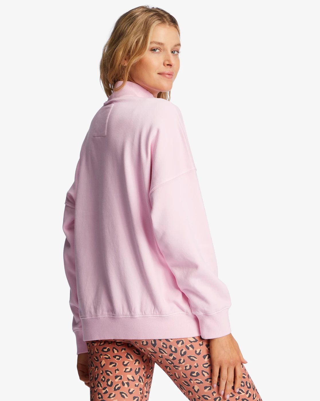 Billabong A/Div Canyon Mock Neck Sweatshirt PINK TRAILS (mgr0) 3 Billabong A/Div Canyon Mock Neck Sweatshirt PINK TRAILS (mgr0) - Image 3