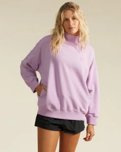Billabong A/Div Canyon Mock Neck Sweatshirt LAVENDER FIELD (php0)