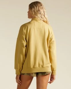 Billabong A/Div Canyon Mock Neck Sweatshirt DESERT SAGE (ykl0) -billabong shop abjft00293 billabongw ykl0 bck1 1