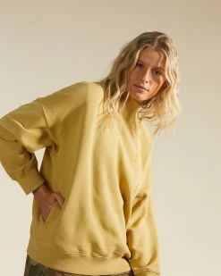 Billabong A/Div Canyon Mock Neck Sweatshirt DESERT SAGE (ykl0) -billabong shop abjft00293 billabongw ykl0 dtl2