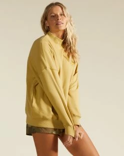 Billabong A/Div Canyon Mock Neck Sweatshirt DESERT SAGE (ykl0) -billabong shop abjft00293 billabongw ykl0 sd1