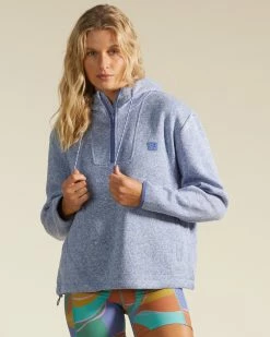 Billabong A/Div Highway Half-Zip Hoodie BLUE MOUNTAIN (pmk0)
