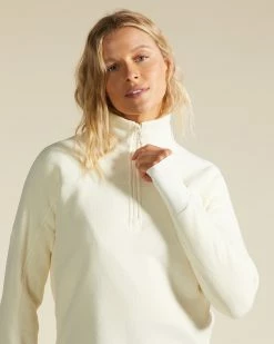 Billabong A/Div On The Slopes Half-Zip Mock Neck Fleece Pullover FRESH POWDER (wcl0) -billabong shop abjft00298 billabongw wcl0 dtl1