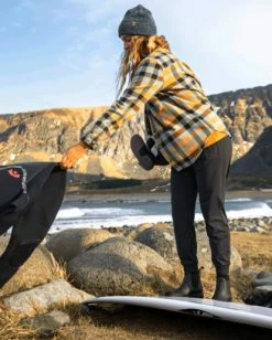 Billabong A/Div Forge Fleece Flannel Shacket BLUE HORIZON (bkf0) -billabong shop abjft00300 billabongl bkf0 frt1 1