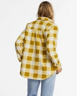 Billabong A/Div Forge Fleece Flannel Shacket FRESH MOSS (gmg0) -billabong shop abjft00300 billabongw gmg0 bck1