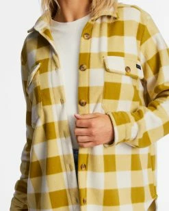 Billabong A/Div Forge Fleece Flannel Shacket FRESH MOSS (gmg0) -billabong shop abjft00300 billabongw gmg0 dtl1