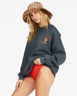 Billabong Ride Out Oversized Hoodie OFF BLACK (ofb) -billabong shop abjft00325 billabongw ofb frt1 1