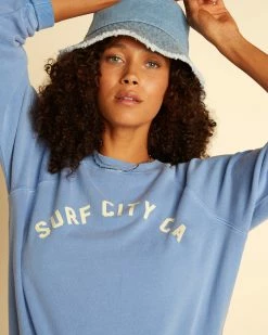 Billabong Wrangler On The Rise Crewneck Sweatshirt GOOD JEANS (bnt0) -billabong shop abjft00337 billabongw bnt0 dtl1 2