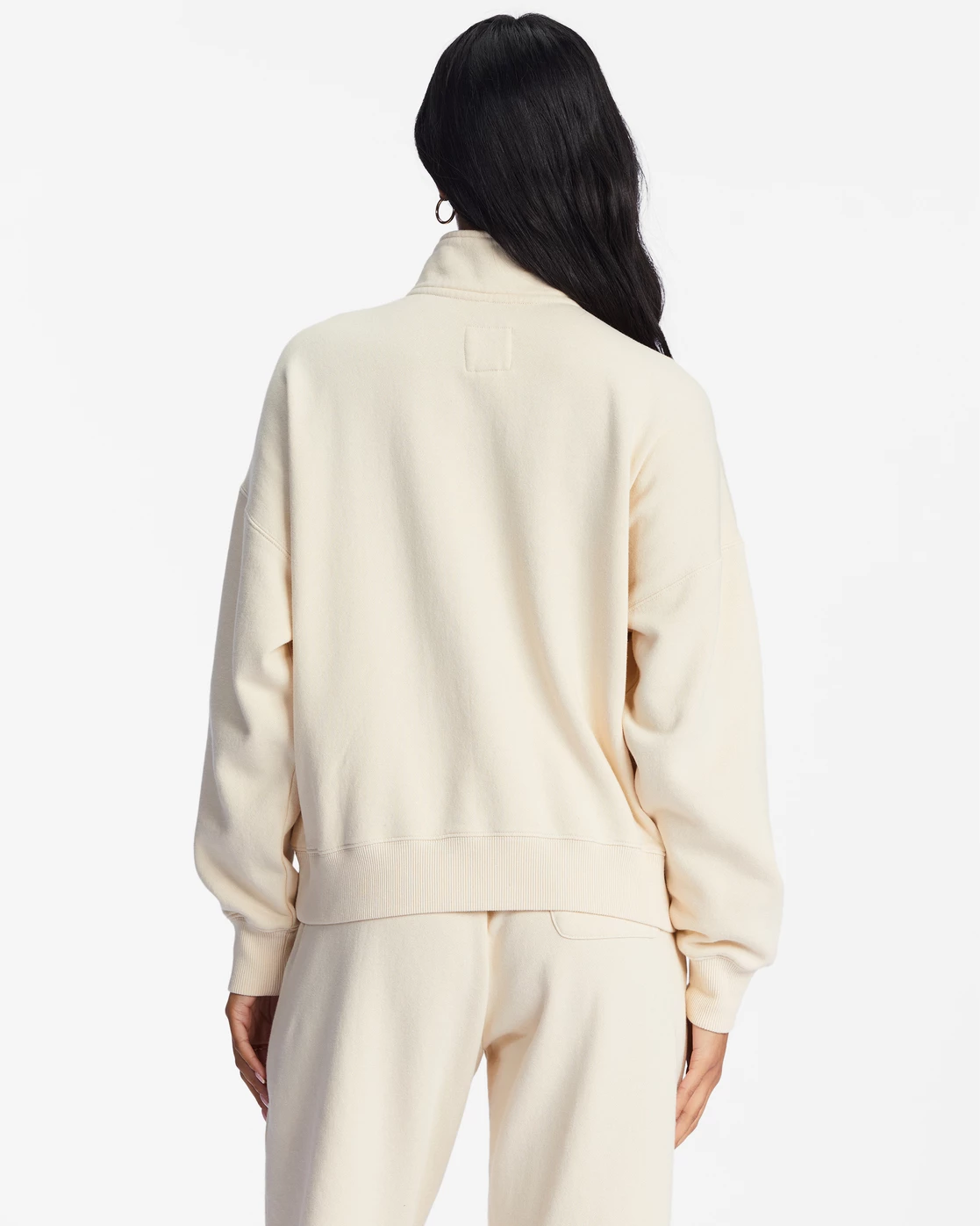 Billabong Lazy Mornings Half-Zip Pullover Sweatshirt ANTIQUE WHITE (anw) 3 Billabong Lazy Mornings Half-Zip Pullover Sweatshirt ANTIQUE WHITE (anw) - Image 3