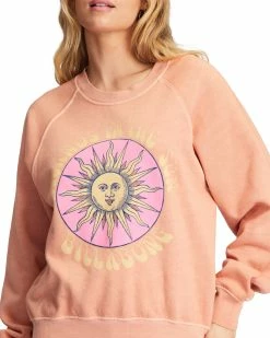 Billabong Here We Go Graphic Crewneck Sweatshirt CANYON SUNSET (nhy0) -billabong shop abjft00344 billabongw nhy0 dtl1